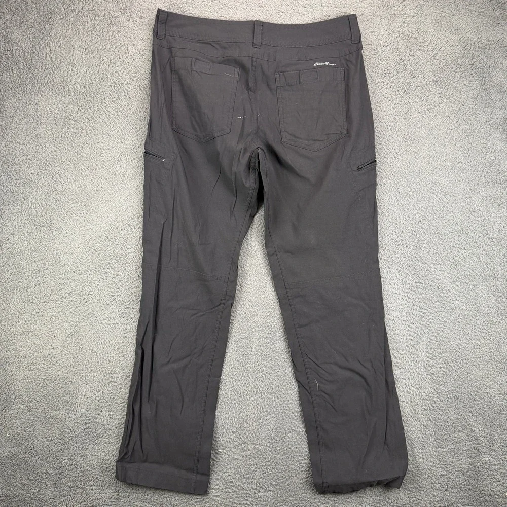 Eddie Bauer First Ascent Mens Black Horizon Guide Chino Cargo Pants 35x32